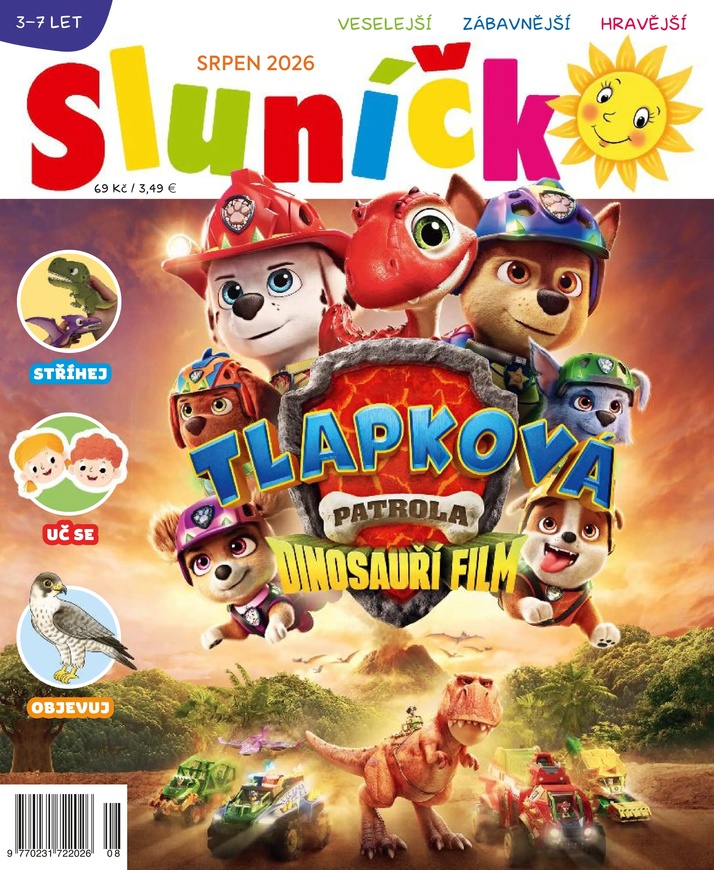 titulní strana časopisu Sluníčko a jeho předplatné