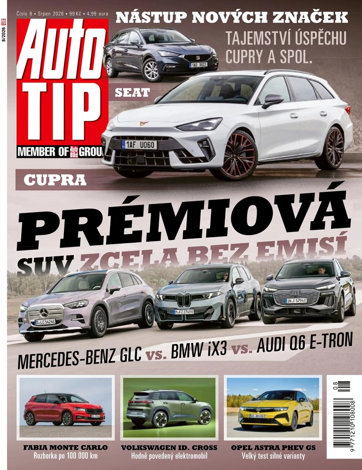 titulní strana časopisu Auto TIP a jeho předplatné