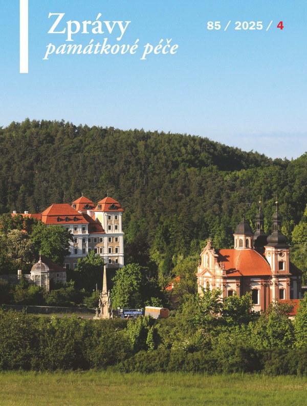 titulní strana časopisu Zprávy památkové péče a jeho předplatné