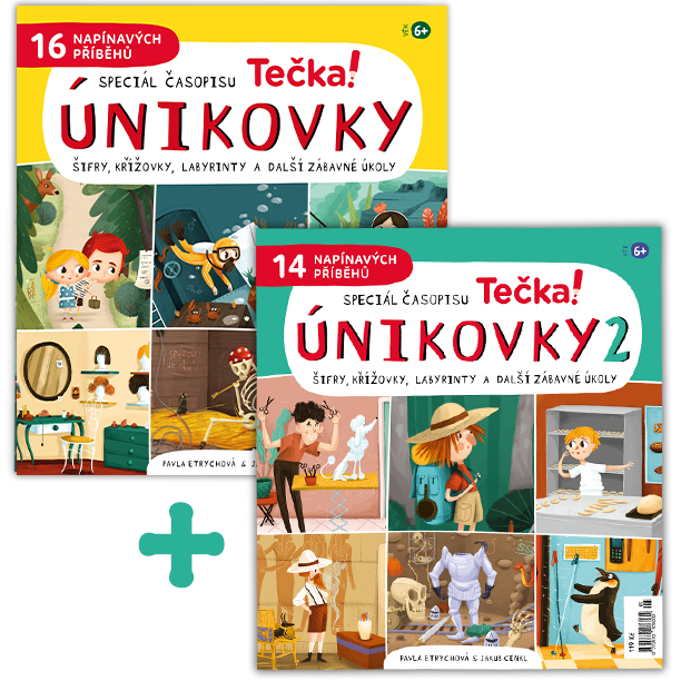 titulní strana časopisu Únikovky a jeho předplatné