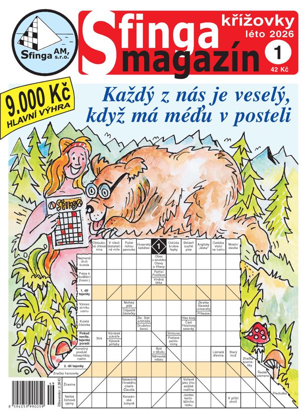 titulní strana časopisu Sfinga magazín a jeho předplatné