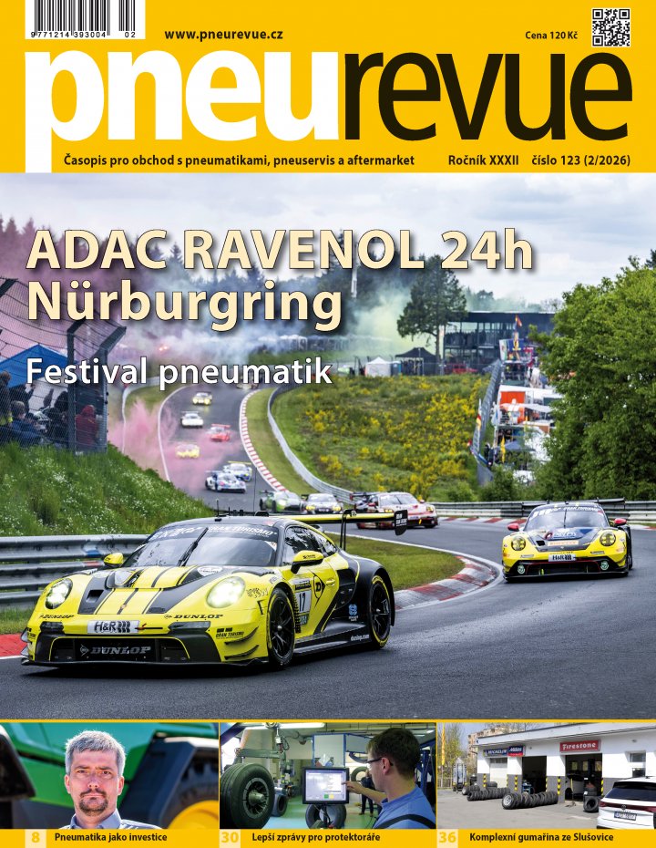 titulní strana časopisu Pneu revue a jeho předplatné