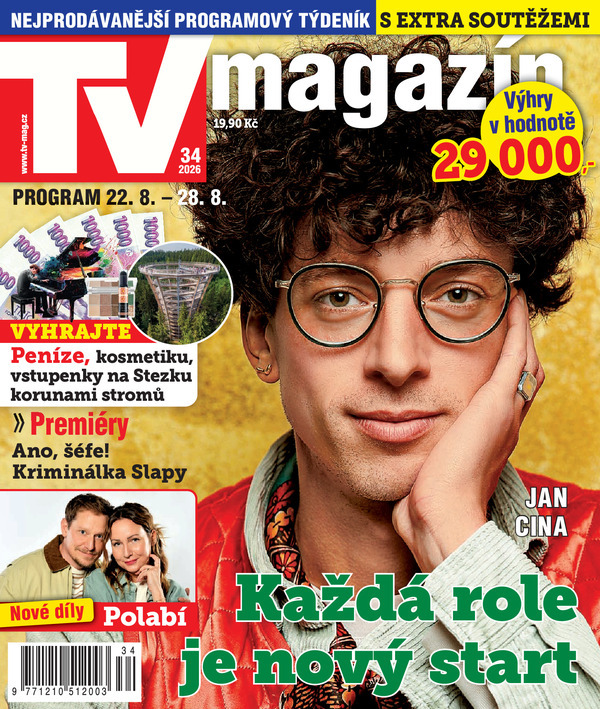 titulní strana časopisu TV magazín a jeho předplatné