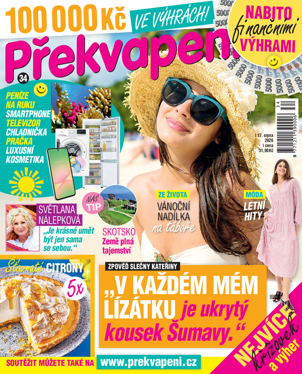 titulní strana časopisu Překvapení a jeho předplatné