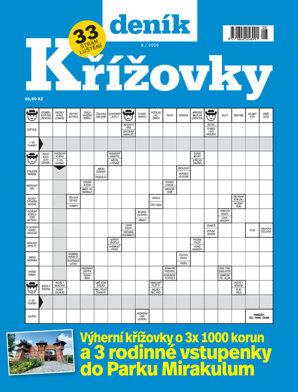 titulní strana časopisu Deník křížovky a jeho předplatné