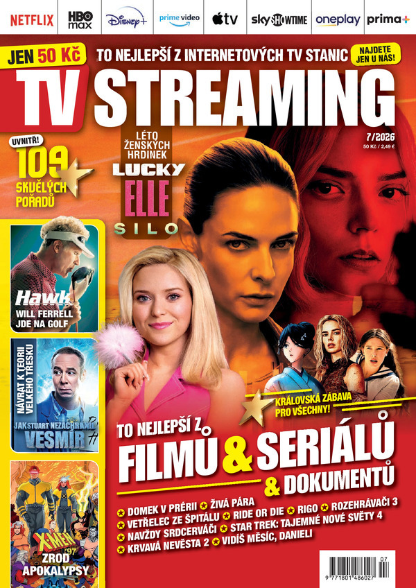 titulní strana časopisu TV streaming a jeho předplatné