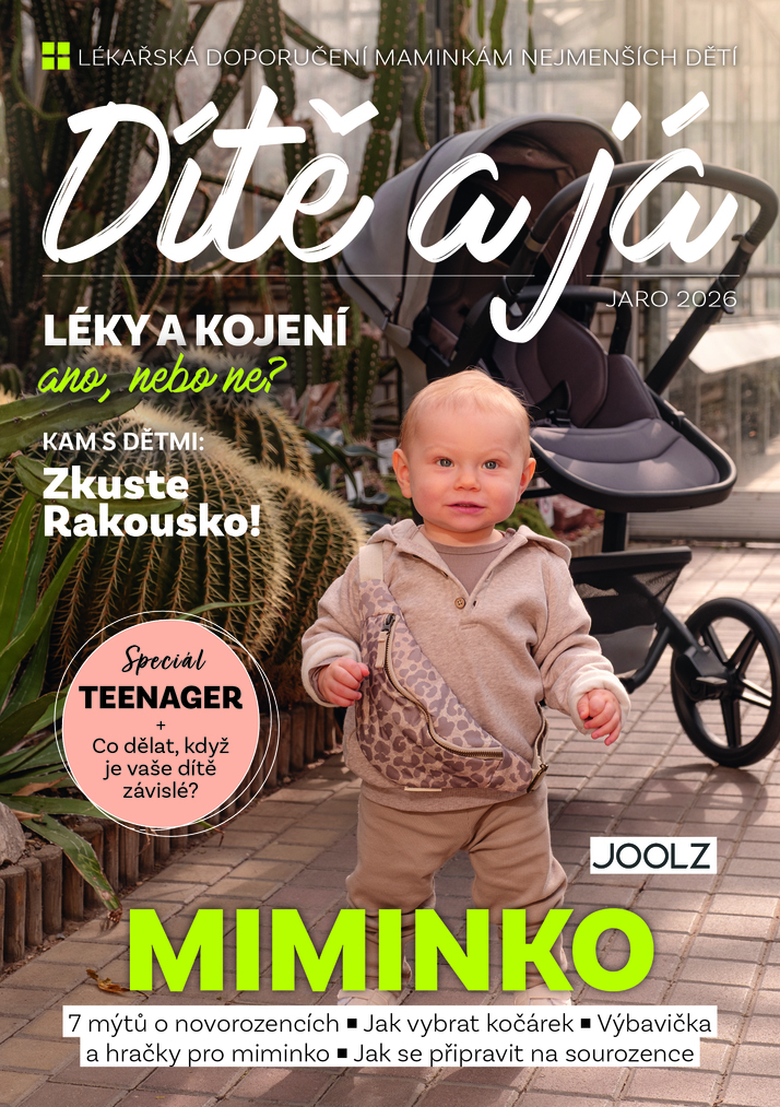 titulní strana časopisu Dítě a já a jeho předplatné