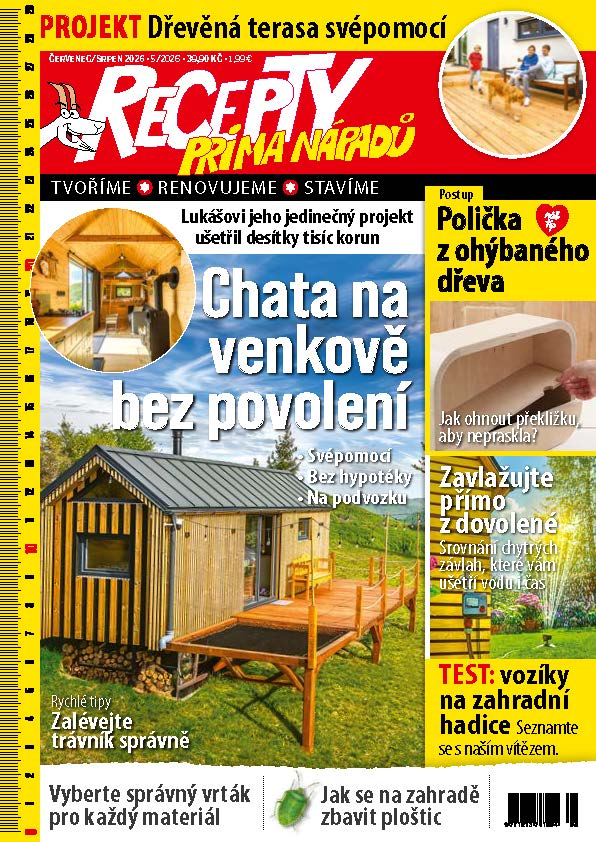 titulní strana časopisu Recepty prima nápadů a jeho předplatné