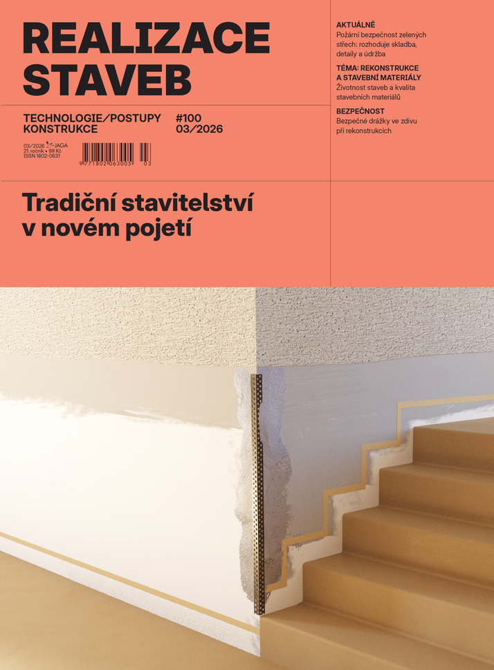 titulní strana časopisu Realizace staveb a jeho předplatné