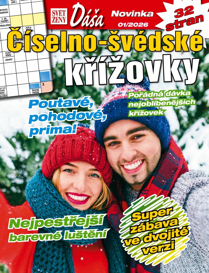 titulní strana časopisu Dáša číselno-švédské křížovky a jeho předplatné