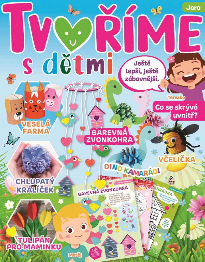 titulní strana časopisu TVOŘÍME s dětmi a jeho předplatné
