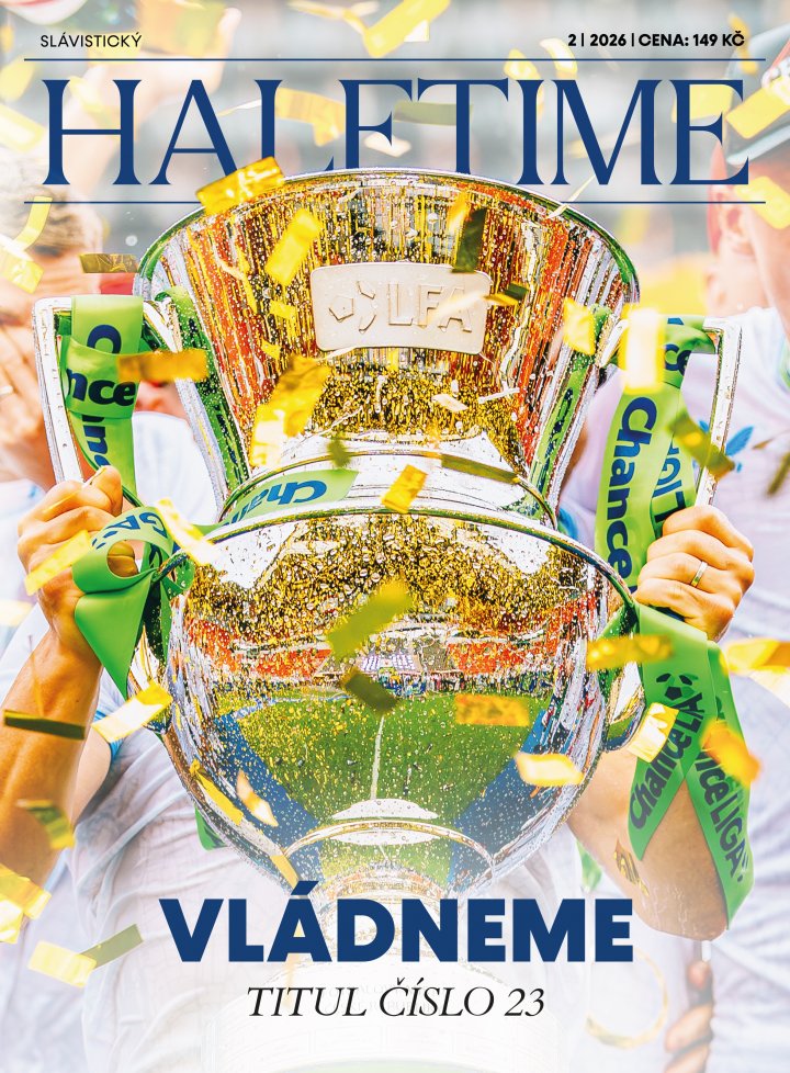 titulní strana časopisu Slávistický HALFTIME a jeho předplatné