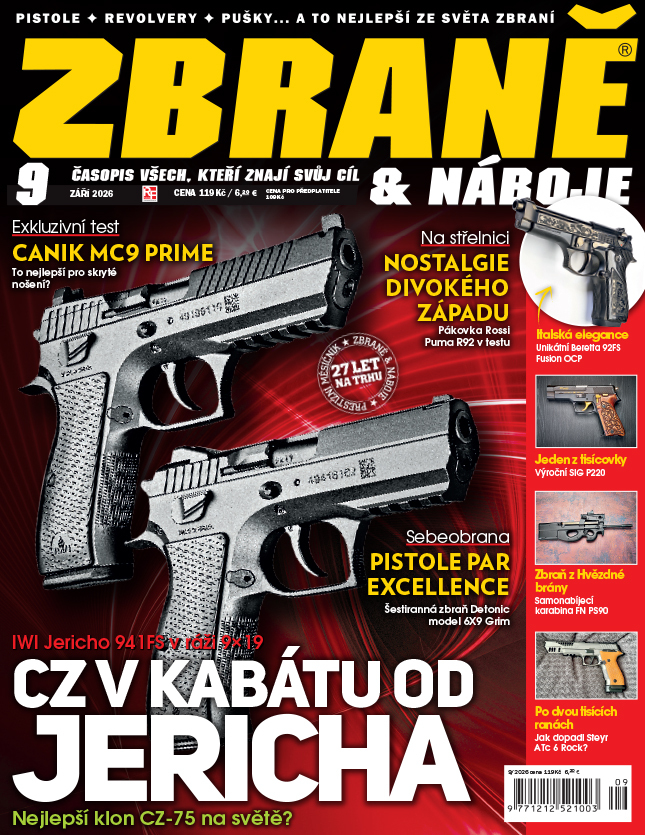 titulní strana časopisu Zbraně a náboje a jeho předplatné