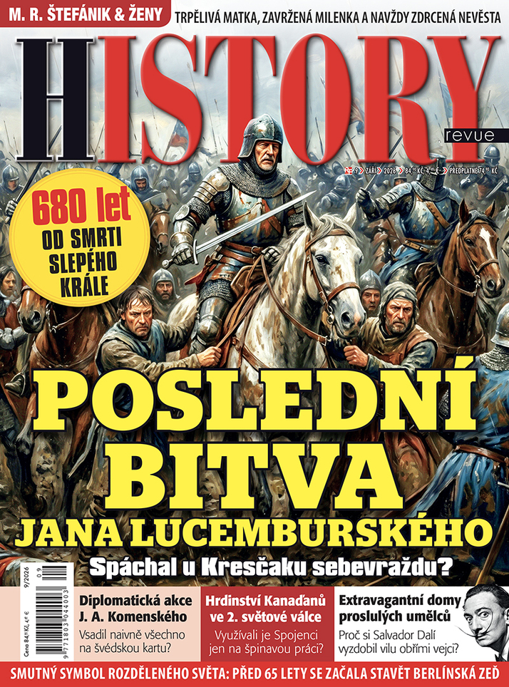 titulní strana časopisu HISTORY a jeho předplatné
