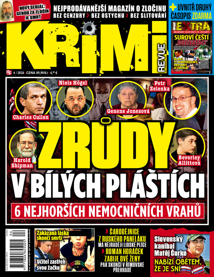 titulní strana časopisu KRIMI revue a jeho předplatné