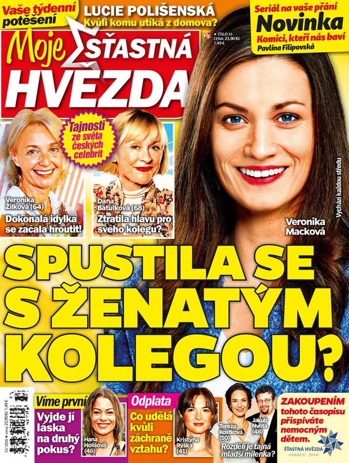 titulní strana časopisu Moje šťastná hvězda a jeho předplatné