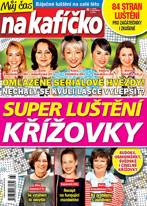 titulní strana časopisu Křížovky Můj čas na kafíčko - Super luštění a jeho předplatné