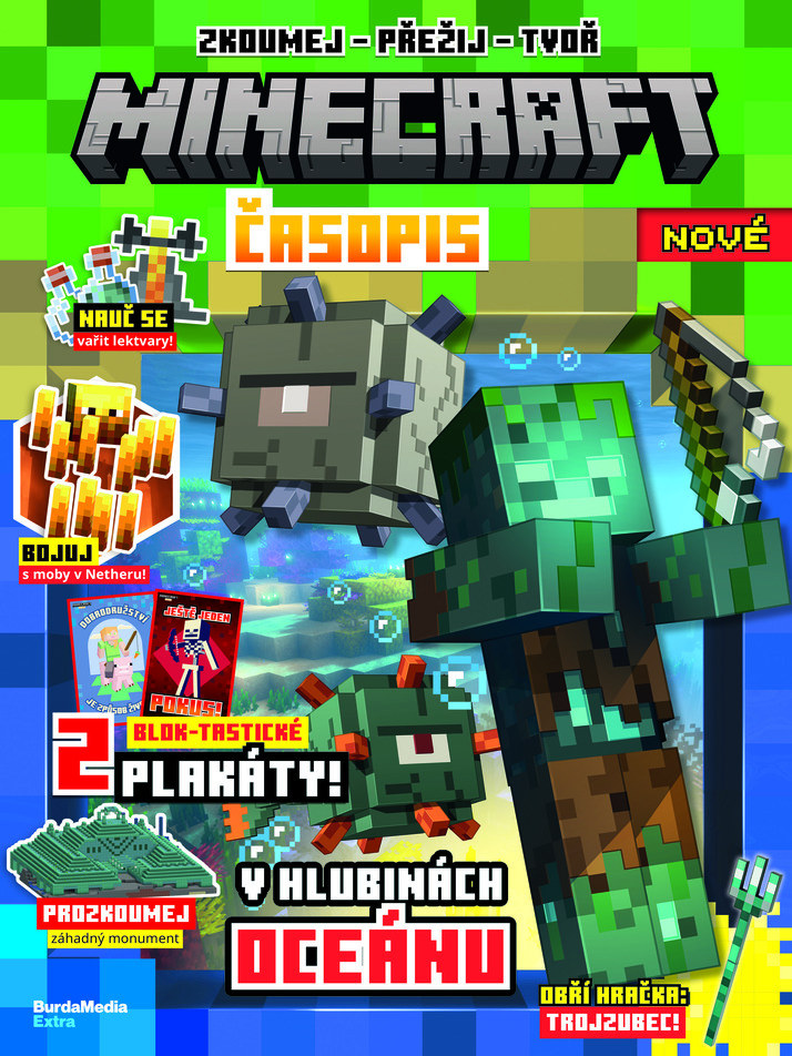 titulní strana časopisu Minecraft a jeho předplatné