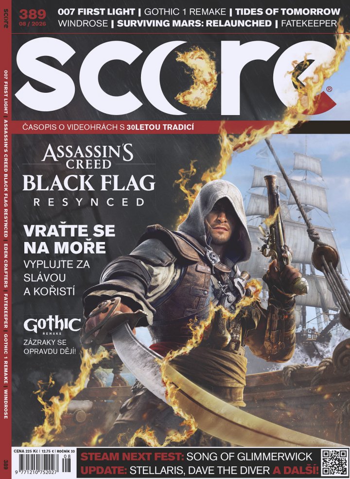 titulní strana časopisu Score a jeho předplatné