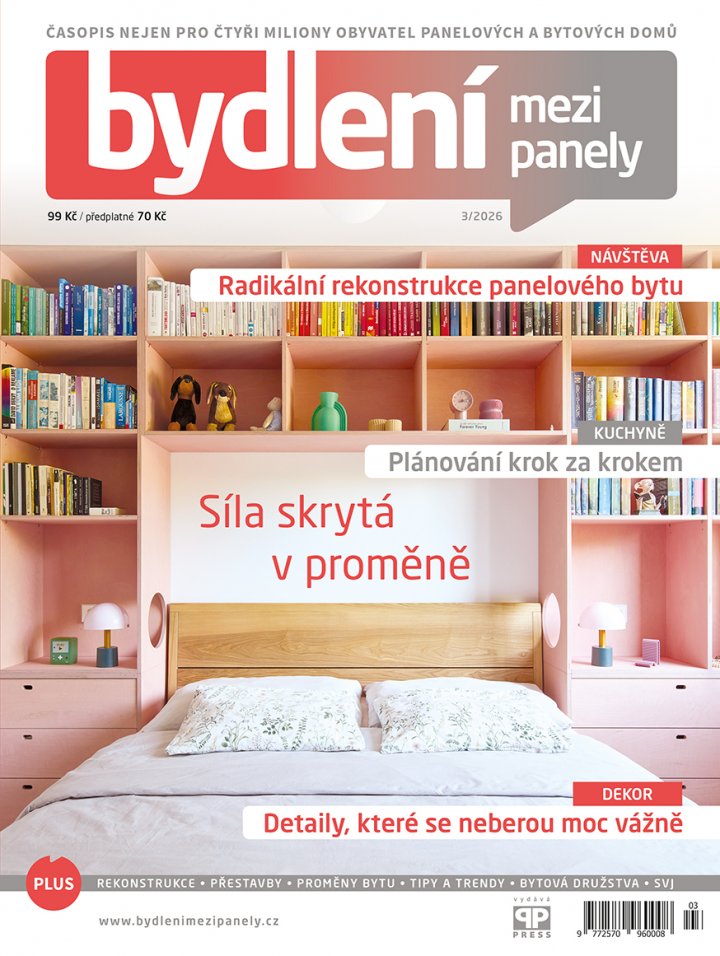 titulní strana časopisu Bydlení mezi panely a jeho předplatné