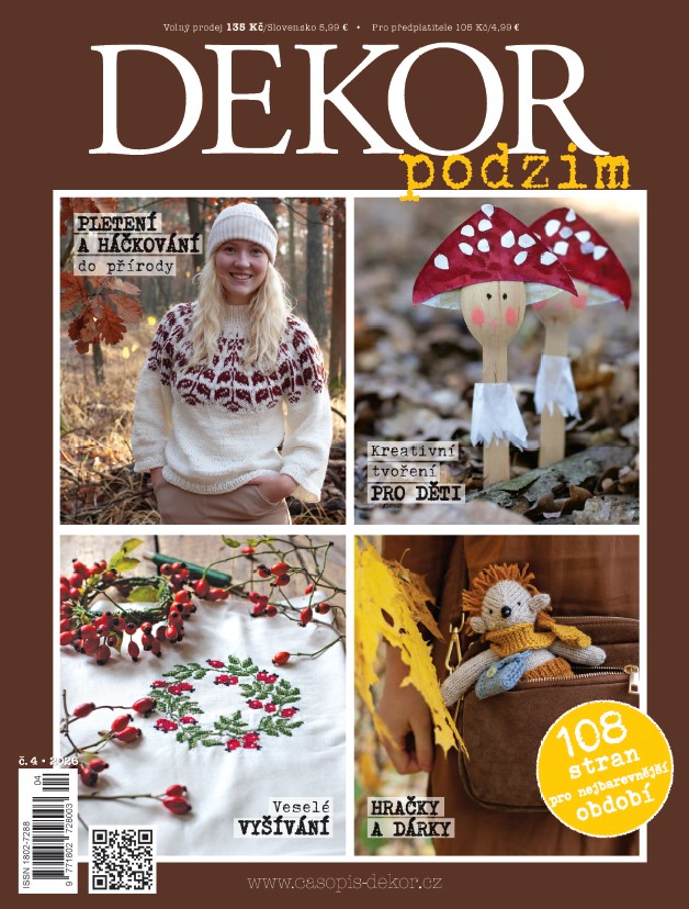 titulní strana časopisu Dekor a jeho předplatné