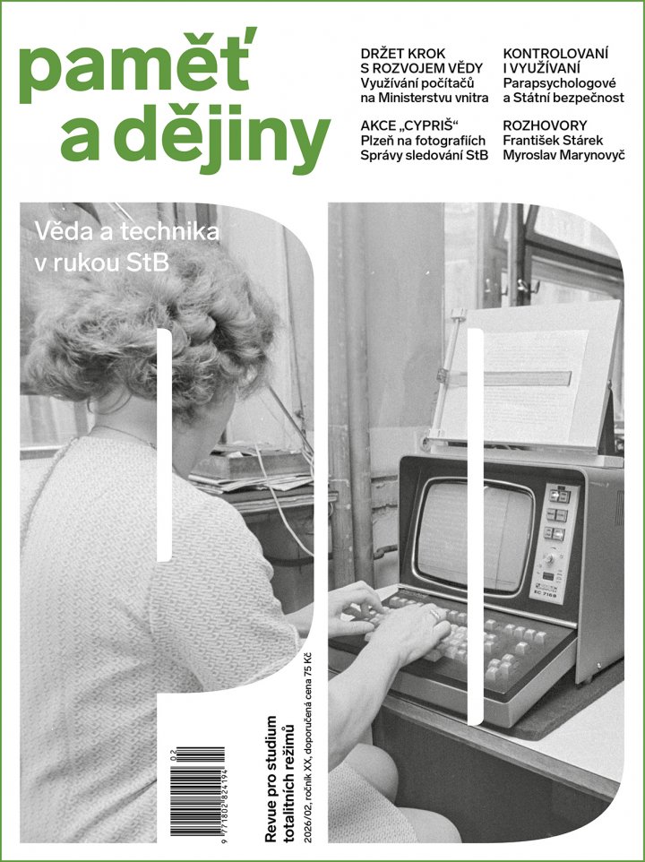 titulní strana časopisu Paměť a dějiny a jeho předplatné