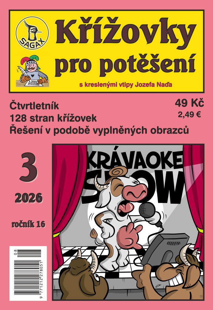 titulní strana časopisu Křížovky pro potěšení a jeho předplatné