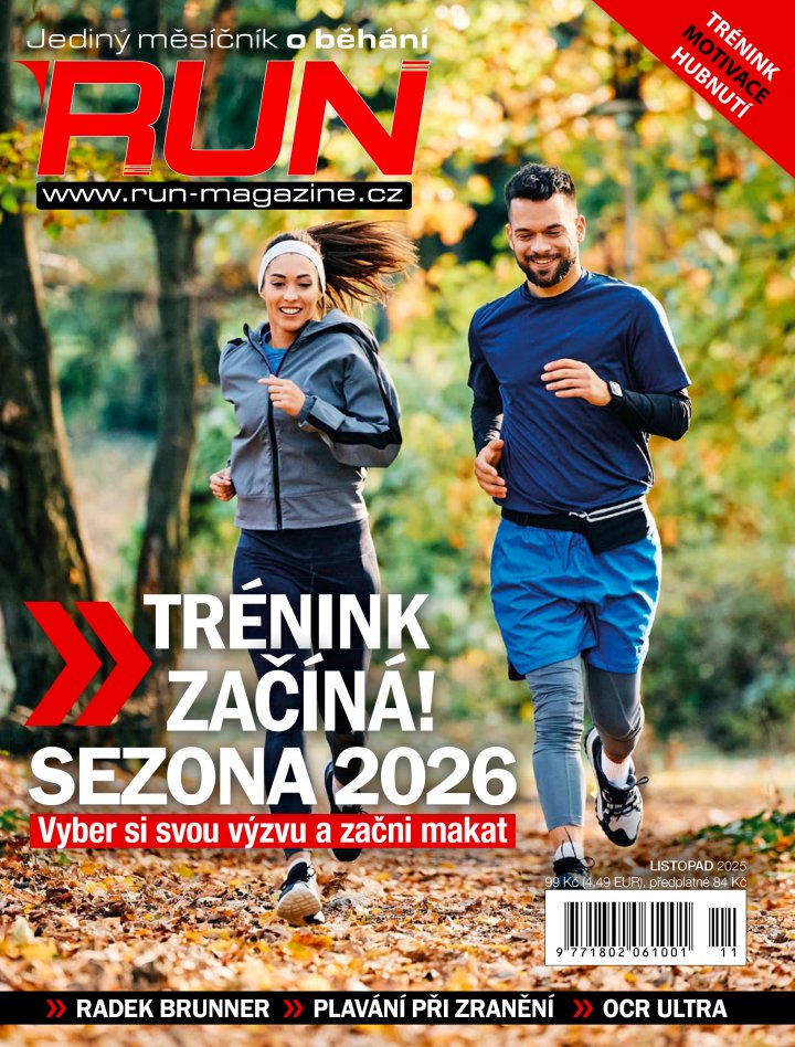 titulní strana časopisu RUN a jeho předplatné