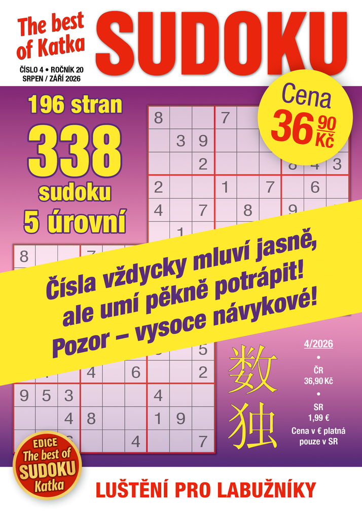titulní strana časopisu Best of Sudoku a jeho předplatné