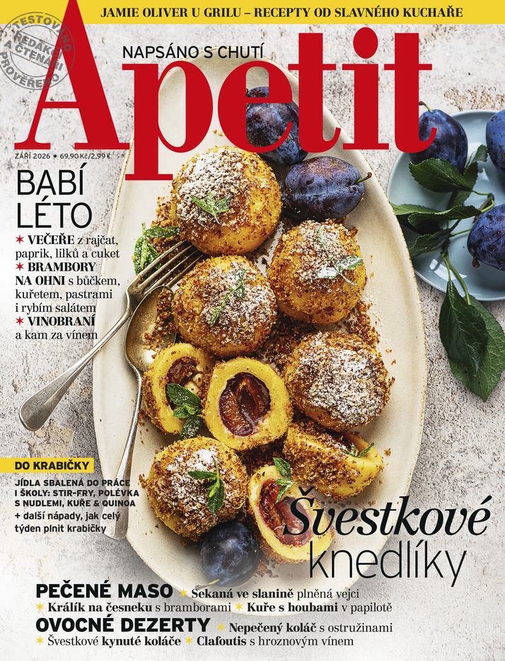 titulní strana časopisu Apetit a jeho předplatné