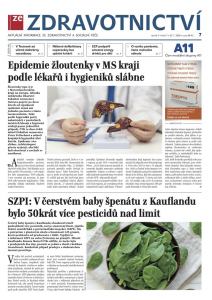 obálka časopisu Ze Zdravotnictví