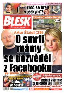 obálka časopisu BLESK