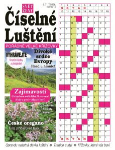 obálka časopisu Svět ženy číselné luštění