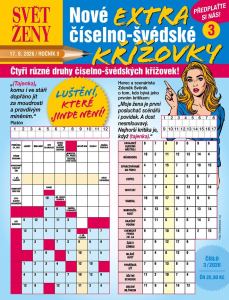 obálka časopisu Svět ženy Nové extra číselno-švédské křížovky