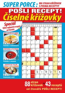 obálka časopisu Pošli recept Superporce číselné křížovky