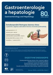 obálka časopisu Gastroenterologie a hepatologie 