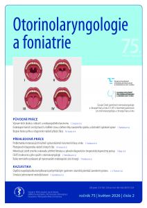 obálka časopisu Otorinolaryngologie a foniatrie 