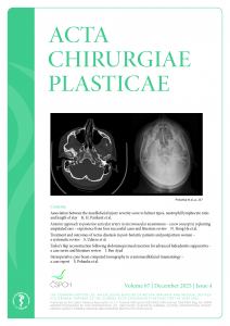 obálka časopisu Acta Chirurgia Plasticae