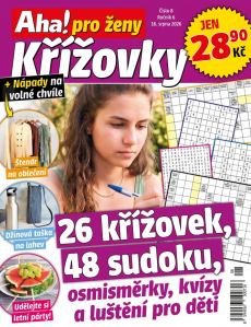 obálka časopisu Aha! pro ženy Křížovky