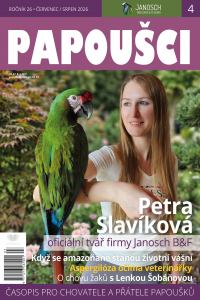 obálka časopisu Papoušci