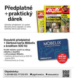 dárek k předplatnému časopisu Recepty prima nápadů